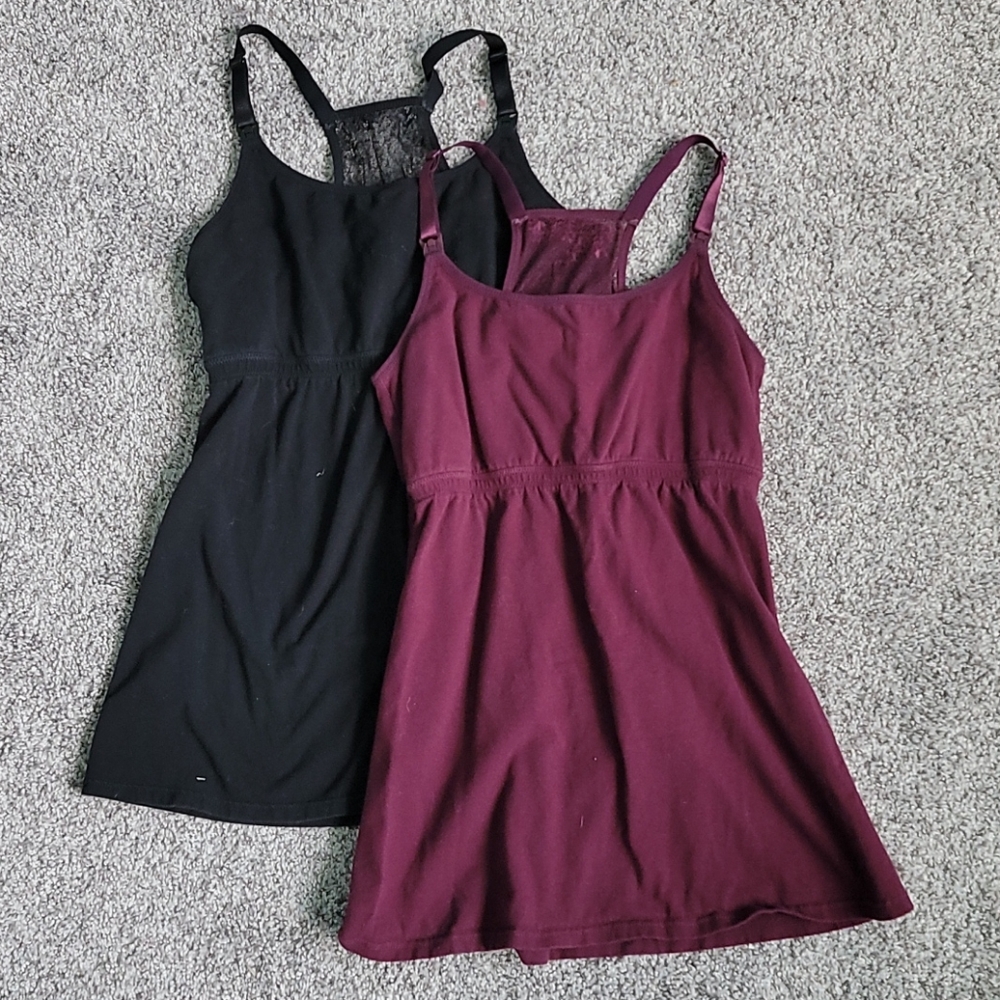 Set of 2 Maternity Tanks. Size M